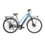 Vélo de Ville Électrique Bicyklet Camille Bleu Shimano AceraAltus 8V 504 Wh 700 mm 