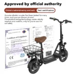Trottinette électrique iScooter i12 Avec Siège 500 W – Image 2