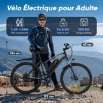 Vélo électrique tout-terrain isinwheel EB3 pour la navette ou le hors-piste – Image 4