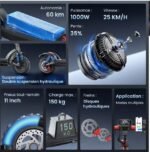 Trottinette électrique tout-terrain ISINWHEEL suspension double – Image 4