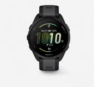 Montre connectée gps de running GARMIN forerunner 165 noir/gris foncé