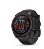 Montre connectée GARMIN AMOLED Sapphire Titane Carbon Gray DLC 47mm Fēnix® 8 noir