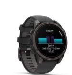 Montre connectée GARMIN AMOLED Sapphire Titane Carbon Gray DLC 47mm Fēnix® 8 noir – Image 7
