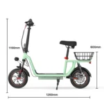 Trottinette électrique iScooter i12 Avec Siège 500 W – Image 10