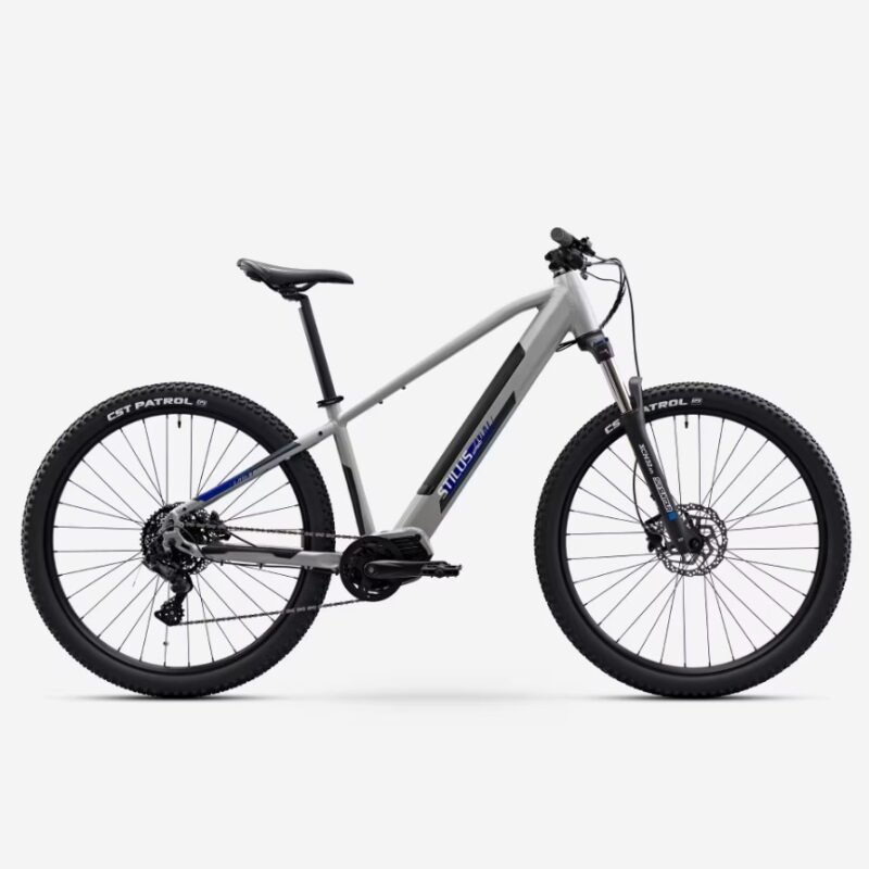 VTT électrique randonnée semi-rigide Stilus Off Road gris clair