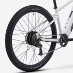 VTT électrique randonnée semi-rigide ROCKRIDER E-EXPL 100 blanc – Image 5