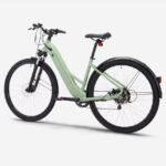 Vélo tout chemin électrique cadre bas E-ACTV 100 vert amande – Image 6