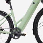 Vélo tout chemin électrique cadre bas E-ACTV 100 vert amande – Image 7