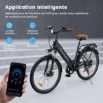 VTT Électrique iScooter UcityS Noir 26'' Batterie Amovible – Image 5