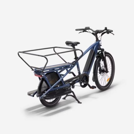 Velo cargo électrique longtail BTWIN E-three 500