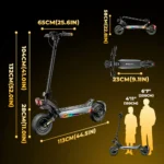 Trottinette électrique GT4 tout-terrain isinwheel à double moteur 2400W – Image 17