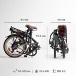 Vélo pliant électrique BTWIN e fold 500 vert – Image 4