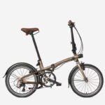 VÉLO PLIANT BTWIN FOLD 560 ALUMINIUM BRUT VERNIS