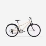 Vélo tout chemin enfant 24 pouces 9-12 ans BTWIN 500 beige