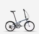 Vélo pliant BTWIN fold 120 gris