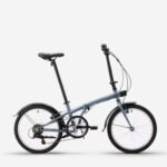 Vélo pliant BTWIN fold 120 gris