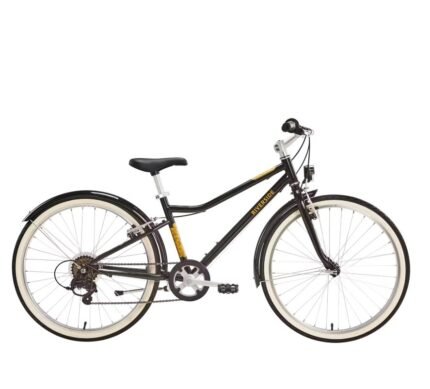 VTC ENFANT RIVERSIDE 500 NOIR JAUNE 24 pouces 9-12 ANS