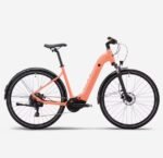 Vélo tout chemin électrique Rockrider à moteur central et cadre bas E-ACTV 500 pêche – Image 2