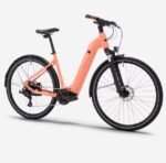 Vélo tout chemin électrique Rockrider à moteur central et cadre bas E-ACTV 500 pêche – Image 4
