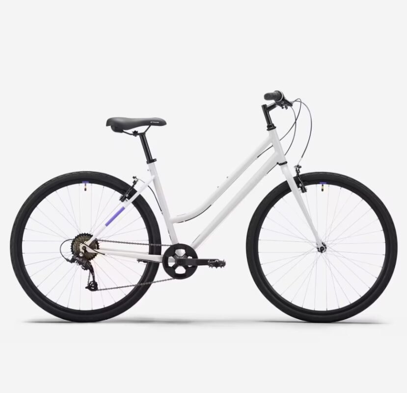 Vélo tout chemin Rockrider cadre bas EXPL 50 gris