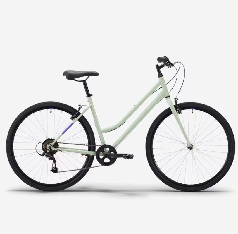 Vélo tout chemin Rockrider cadre bas EXPL 50 vert
