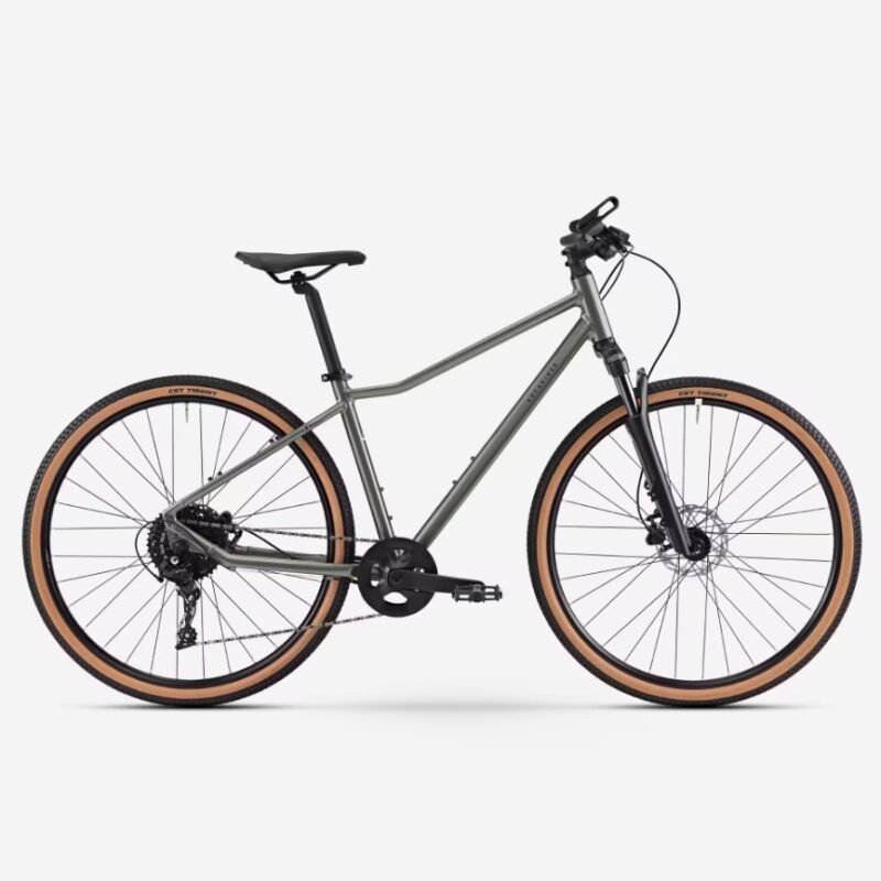 Vélo tout chemin ROCKRIDER cadre haut ACTV 500 vert