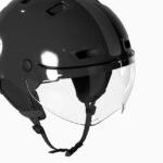 Casque vélo ville Btwin avec visière - cbh 580 vert brillant – Image 2