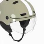 Casque vélo ville Btwin avec visière - cbh 580 vert brillant – Image 9