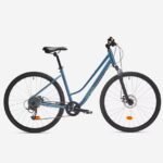 VELO TOUT CHEMIN RIVERSIDE 500 ENJAMBEMENT BAS bleu tempête