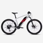 VTT électrique semi-rigide ROCKRIDER 27.5 - E-ST 100 Blanc Rouge