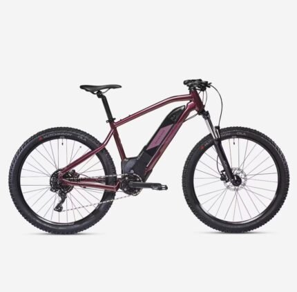 VTT électrique semi-rigide ROCKRIDER 27.5 - E-ST 500 prune