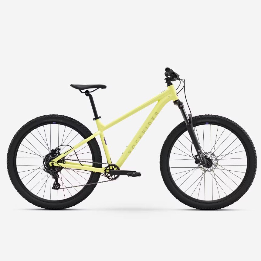 VTT randonnée semi-rigide ROCKRIDER 29 cadre aluminium EXPL 140 jaune (1) VTT randonnée semi-rigide ROCKRIDER 29 cadre aluminium EXPL 140 jaune