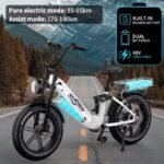 Vélo électrique Onesport OT08 Pro 20'' double batterie 48 V 36 Ah – Image 12