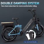 Vélo électrique Onesport OT08 Pro 20'' double batterie 48 V 36 Ah – Image 6