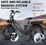Vélo électrique Onesport OT08 Pro 20'' double batterie 48 V 36 Ah – Image 7