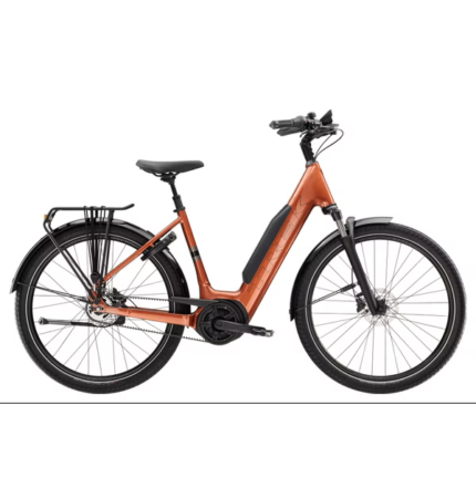Vélo de Ville Électrique Trek District+ 4 Lowstep Shimano Nexus 5V Courroie 800 Wh 27.5'' Orange