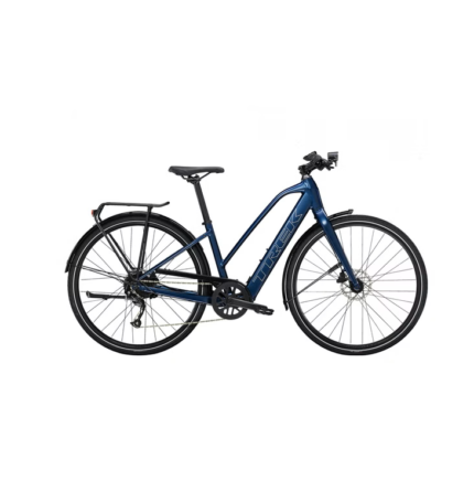 Vélo de Ville Électrique Trek FX+ 2 Shimano Altus 9V 250 Wh 700 mm Bleu Mulsanne