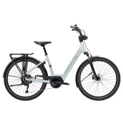 Vélo de Ville Électrique Trek Verve+ 2 Lowstep 400wh Shimano Cues 9V Gris Gen.3