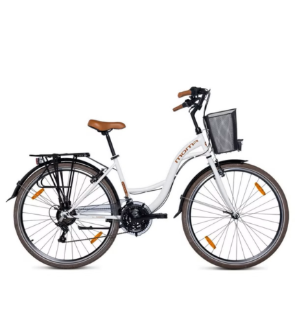 Vélo de Ville Moma bikes URBAN 28 SHIMANO 21v - Blanc