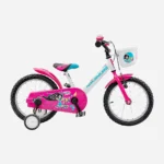 Vélo enfant Nakamura 16 pouces 3-6 ans Princesse Plume Rose et blanc – Image 3